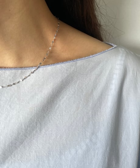 DEAD STOCK Vintage Italy925 tiny chain necklace Design 15