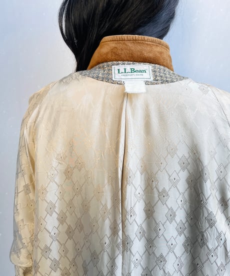 80s  L.L.Bean tweed wool coat