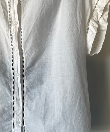 Europe vintage white blouse　44