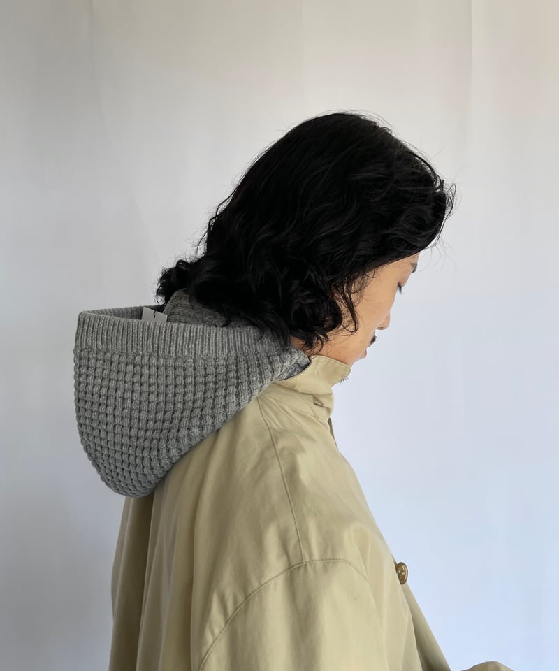 COMFORTABLE REASON ”Waffle Hood Scarf“ | Clout