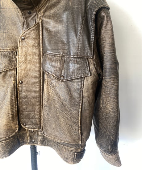 deer skin leather jacket
