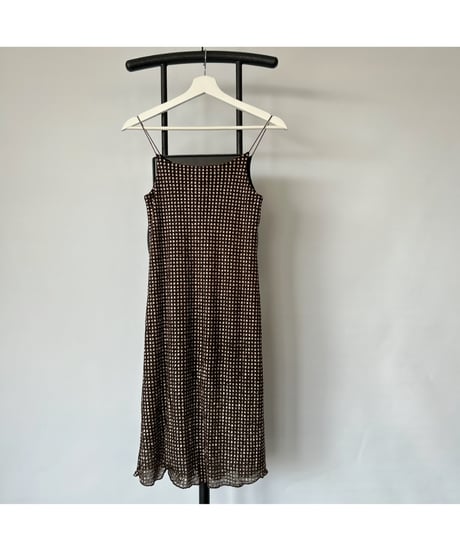 rectangle blanc PARIS Camisole Dress