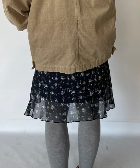 HRC see-through flower skirt