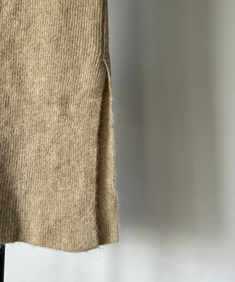 Vintage Wool Slit Skirt