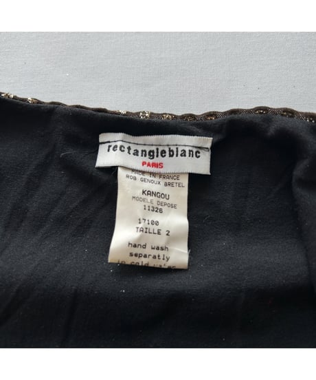 rectangle blanc PARIS Camisole Dress