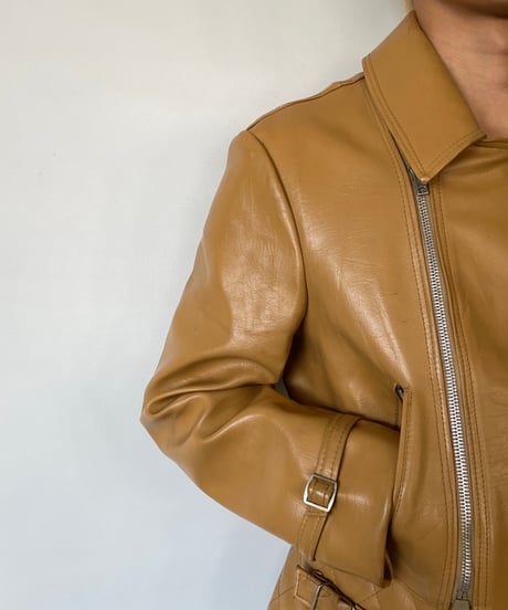 70s Camel Leather Jacket