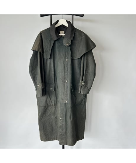 Vintage DROVER STATION Oiled Duster Coat