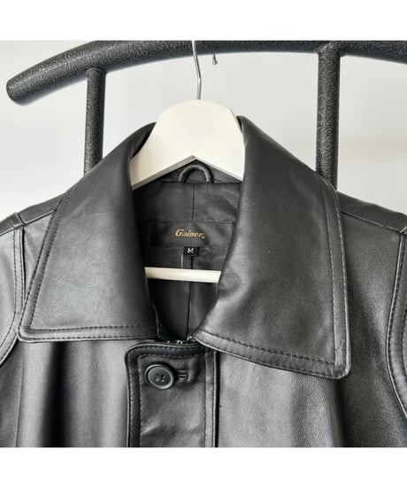 Vintage Leather Car Coat