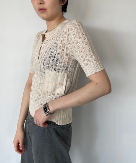 Europe vintage henry neck knit