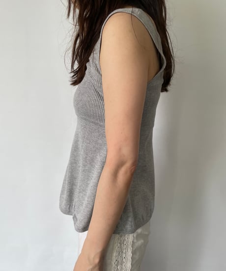Peplum Knit Tank Top