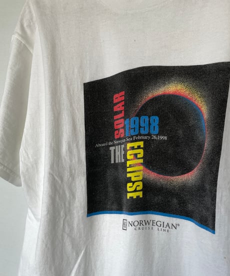 90s Hanes "THE SOLAR ECLIPSE 1998"  s/s tee  M