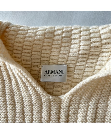 ARMANI collared knit