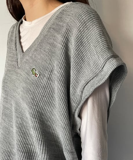 70s LACOSTE V-neck Vest