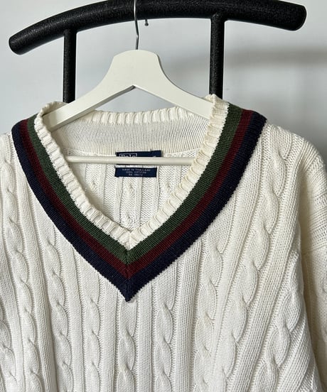 90s Ralph Lauren V-neck Cotton Knit