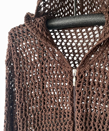 Double zip mesh parka