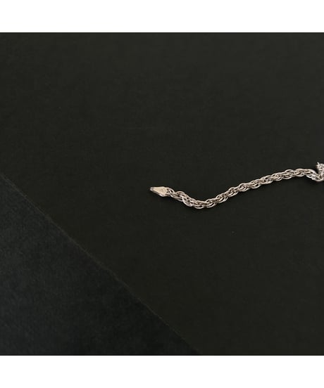 Vintage ITALY 925 Rope chain bracelet ③