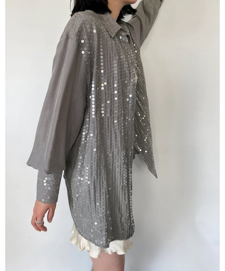 MADE IN ITALY sequins shirt