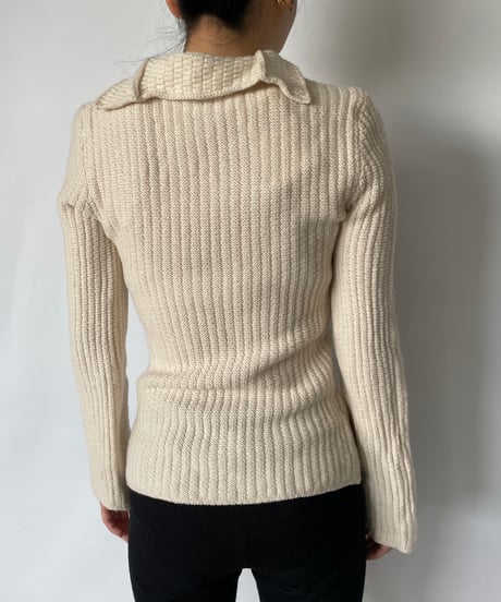ARMANI collared knit