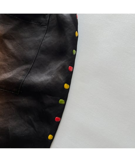 NAM "BELLOWS PANTS GEL STUDS" BLACK