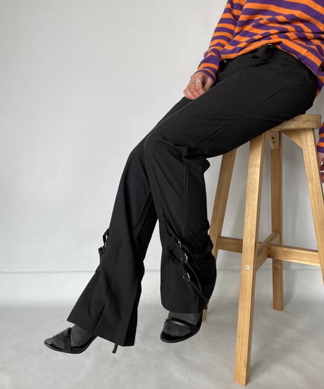 Europe Belted Hem Pants