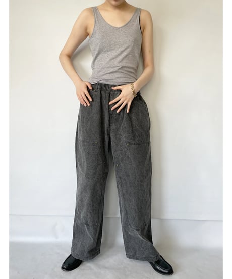 COMFORTABLE REASON Double Knee Pigment Pant