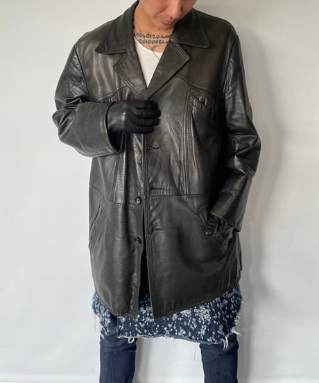 Fourman Leather Car Coat