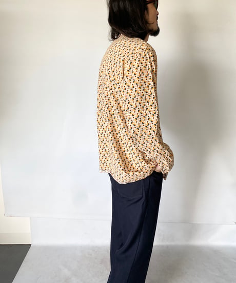 70s EUROPE geometric pattern shirt