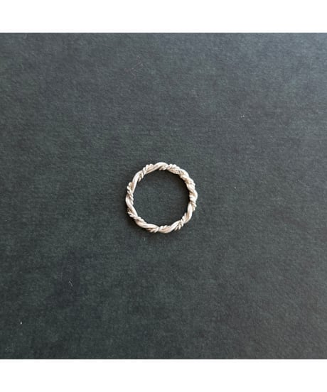Vintage Silver 925 Rope ring ②