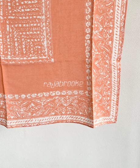 rajabrooke "BATIK WAU HANDKERCHIEF"  salmon pink