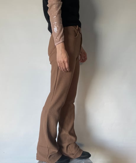 MADE IN ITALY ribbed pants