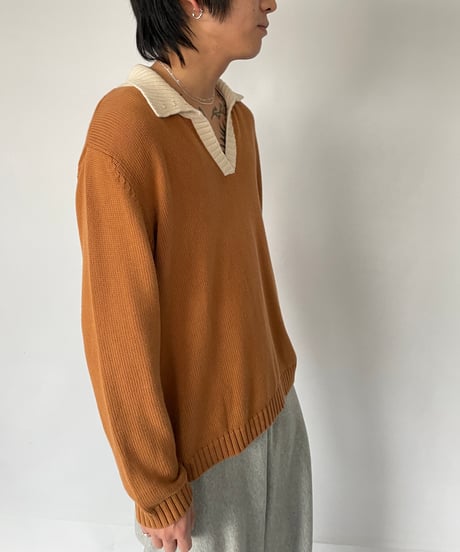 Europe Vintage Cotton Knit Polo