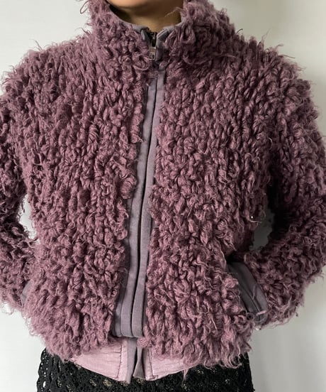 Europe soft curly jacket 42
