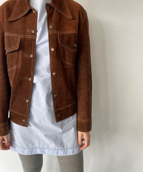 70s Suede Trucker Jacket
