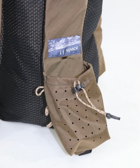 if space "City Hike Pack brown waterproof nylon fabric"