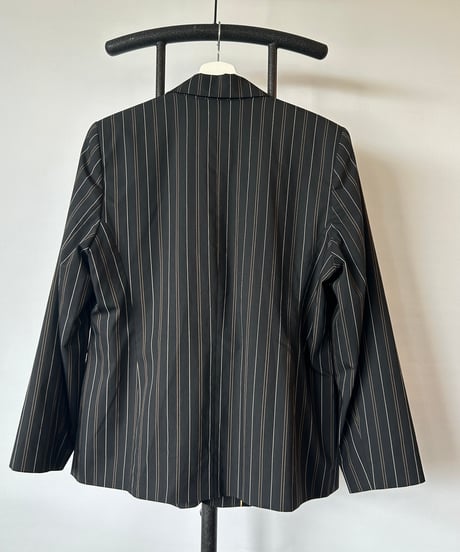 Euro vintage Stripe Tailored Jacket