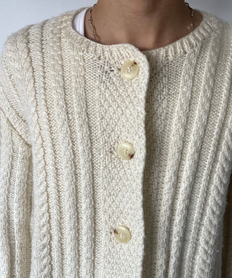 Vintage Cable Knit Cardigan