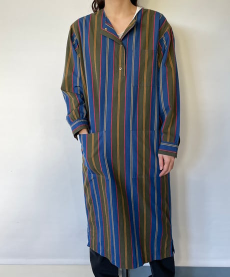 France cotton Multi Stripe One-Piece