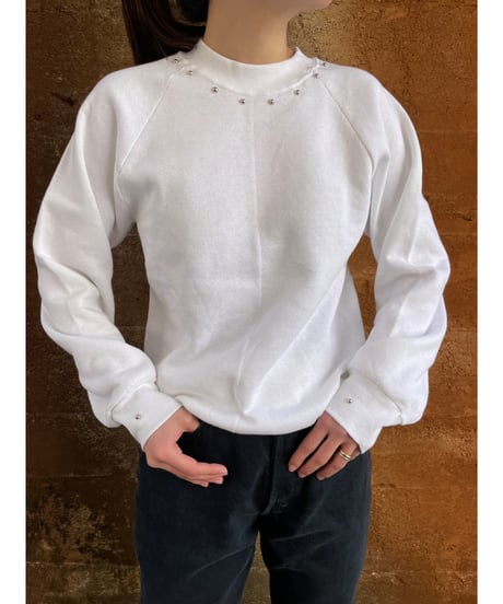 DEAD STOCK 80-90s FRUIT OF THE LOOM sweat white