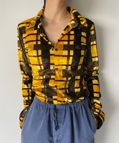 Europe velours pull over shirt