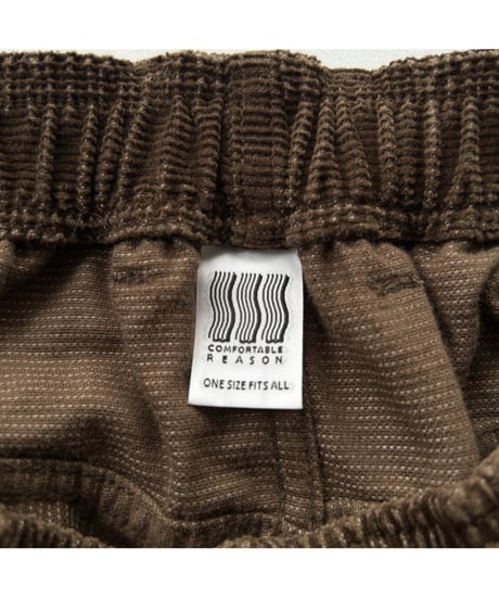 COMFORTABLE REASON "Straight Cords Slacks"