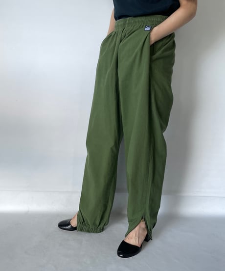 Hem zip Khaki trousers