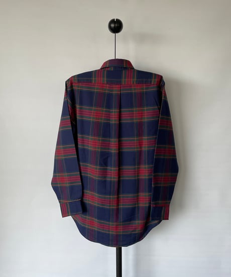 80-90s L.L.bean B/D check shirt 15h-33
