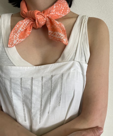 rajabrooke "BATIK WAU HANDKERCHIEF"  salmon pink
