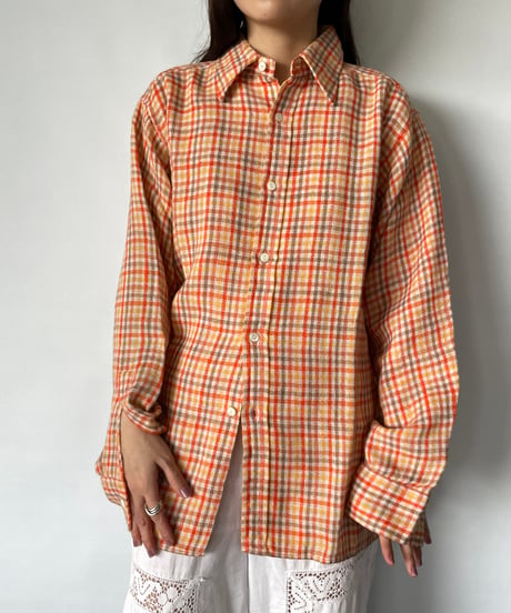 Dead Stock 70s Wool Linen Shirt