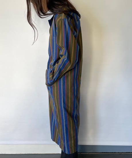 France cotton Multi Stripe One-Piece