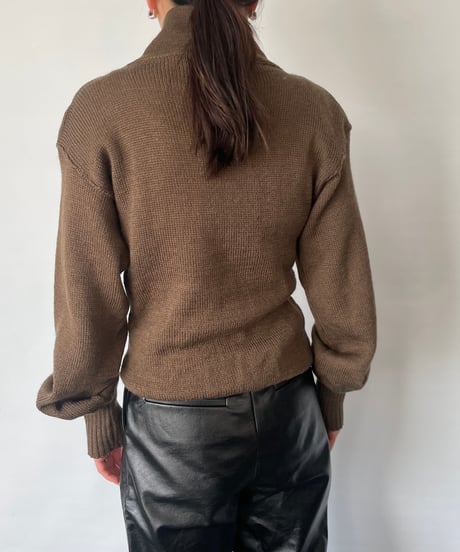 80s US ARMY HENLEYNECK Knit