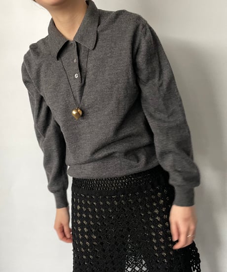 MADE IN ITALY knit polo shirt
