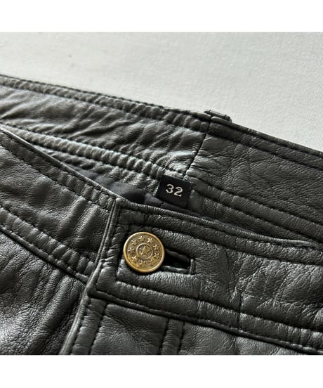Europe vintage Leather Pants