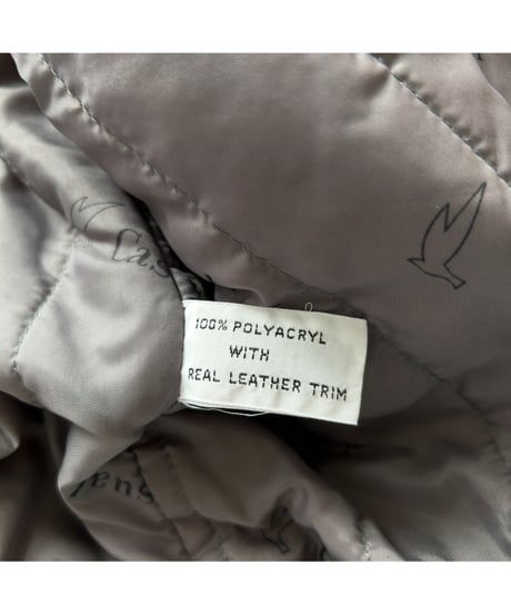 80s Quilting leather Jacket