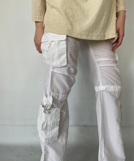 00s White Cargo Pants